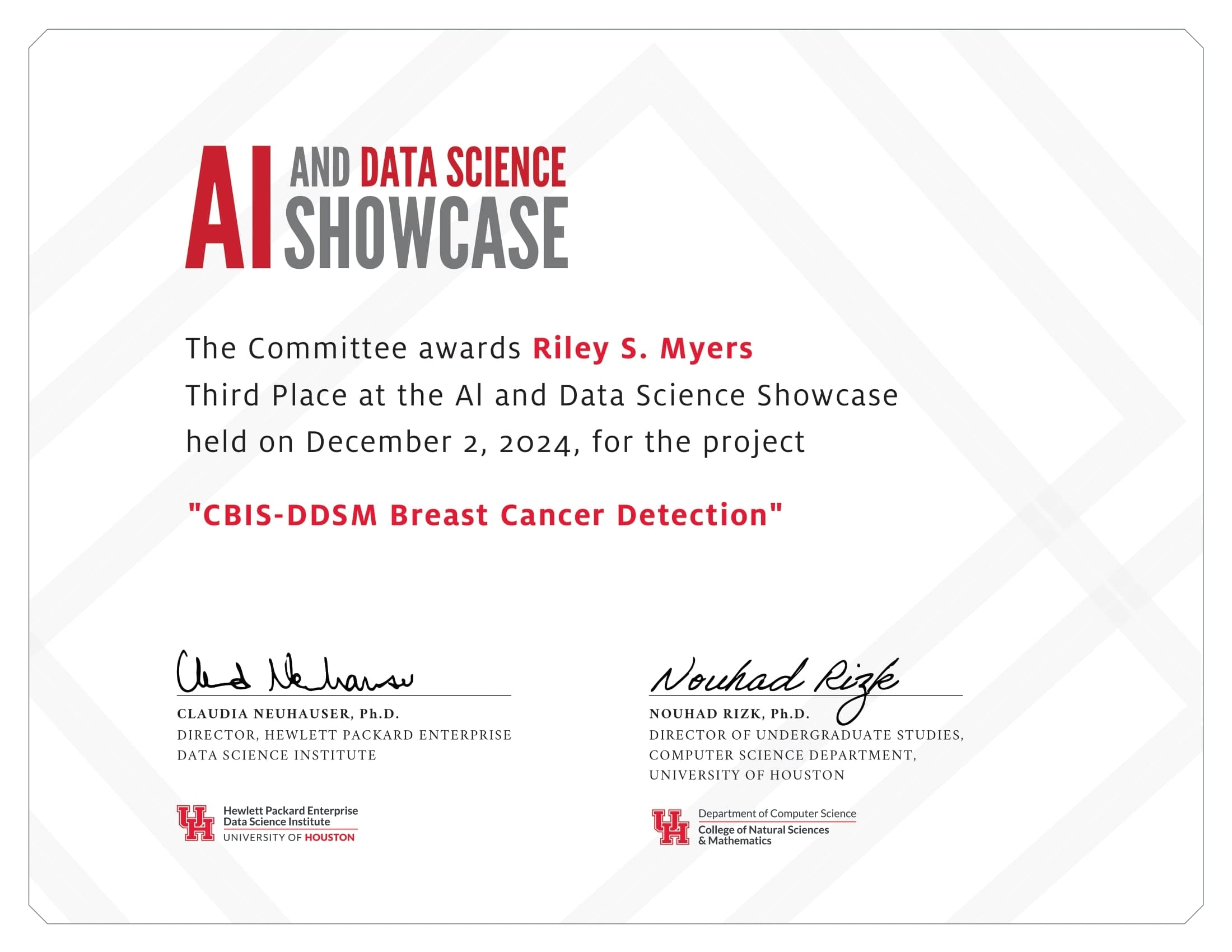 Cover Image for Placed 3rd at the 2024 HPE Data Science Showcase!
